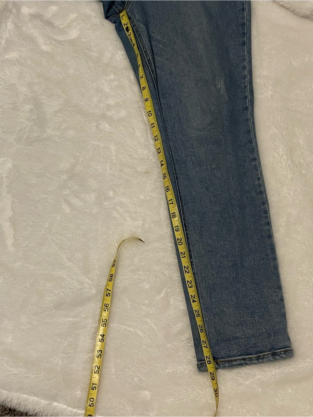 78&Sunny Carly High Rise Distressed Mom Jeans in Medium Wash Denim - Picture 7 of 7